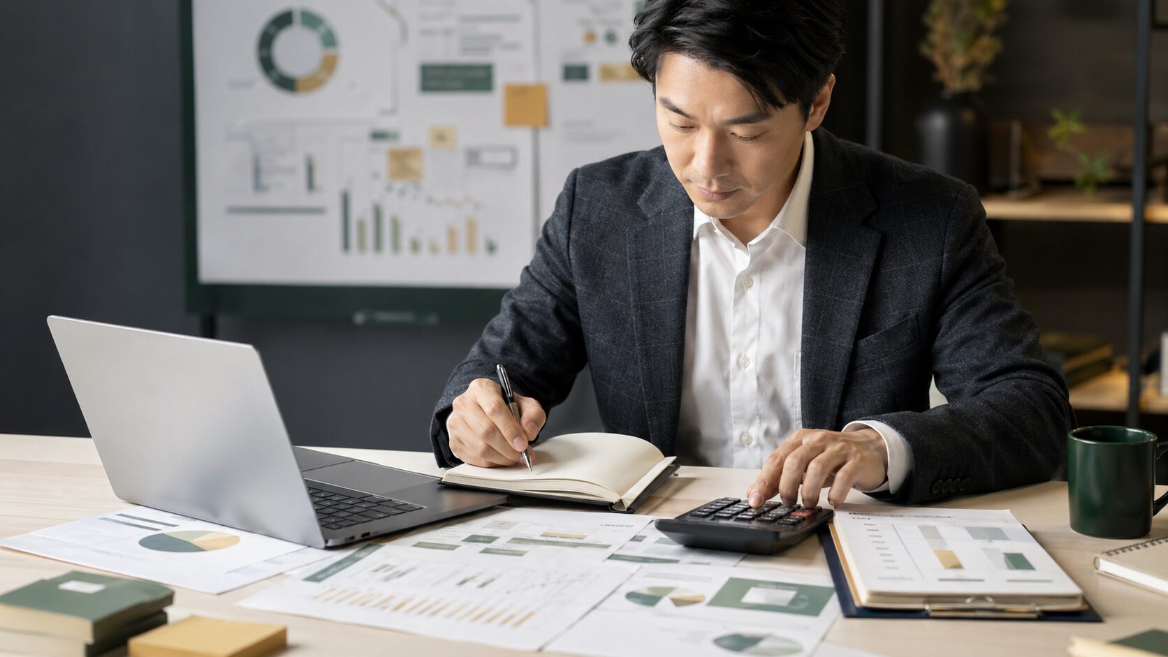 月収目標から価格設定を逆算するビジネスパーソン