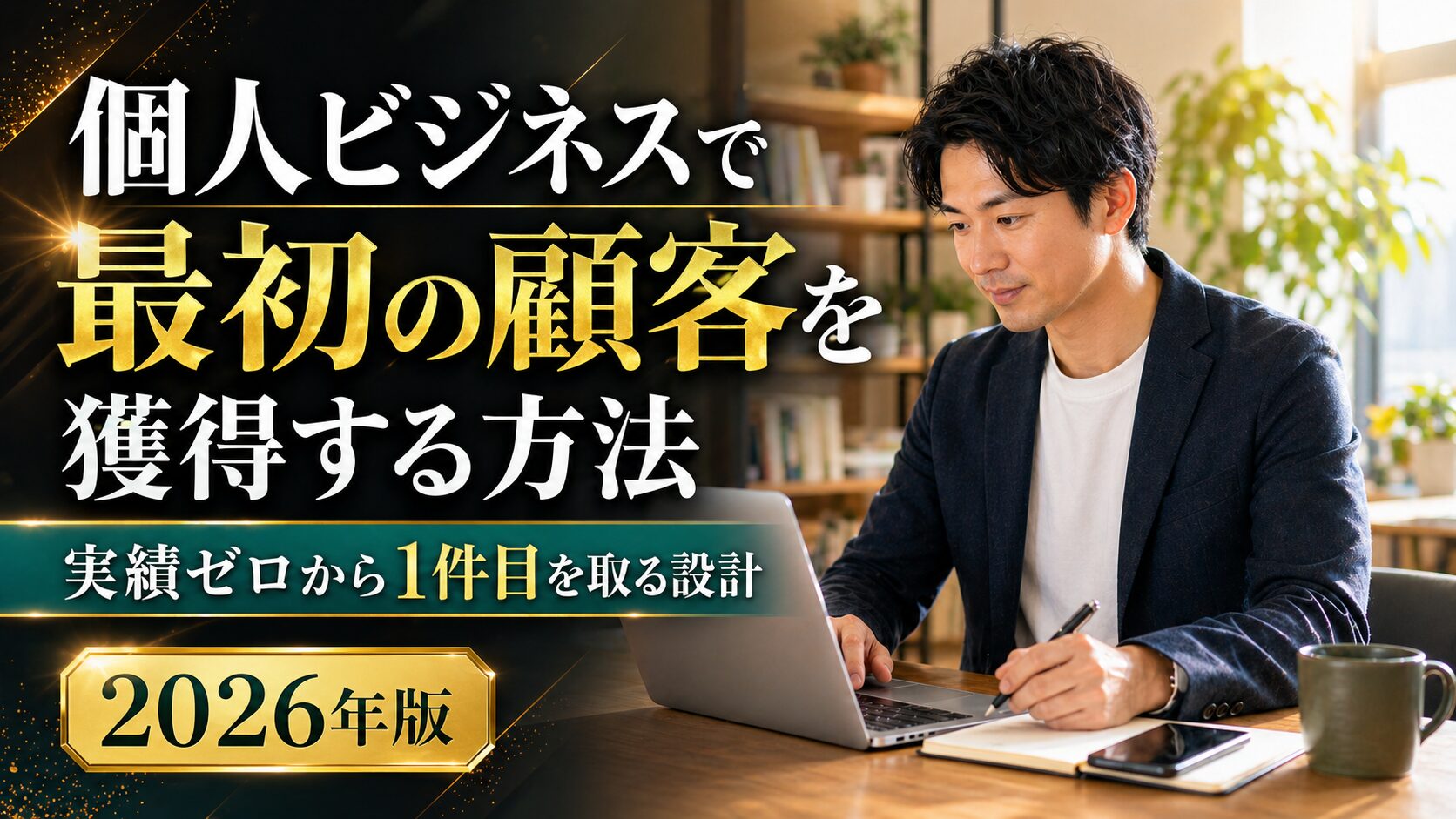 個人ビジネスで最初の顧客を獲得する方法 実績ゼロから1件目を取る設計 2026年版
