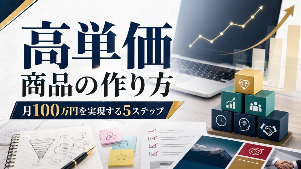 高単価商品の作り方 月100万円を実現する5ステップ