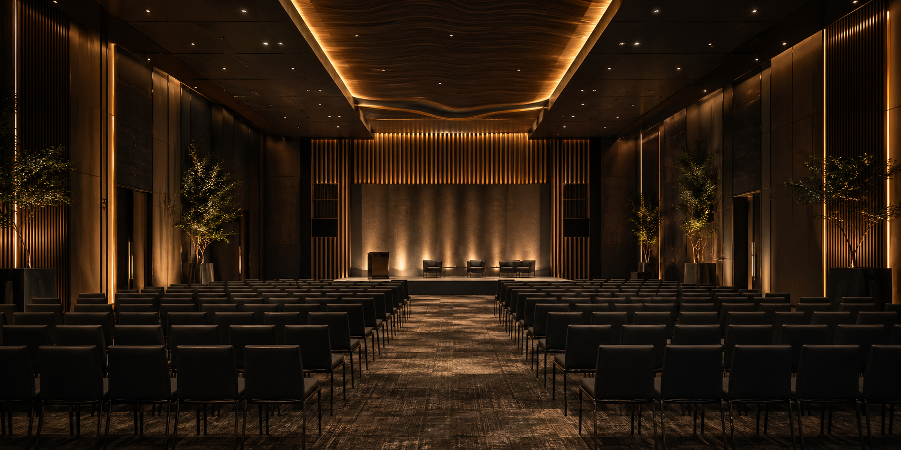 Business seminar hall interior